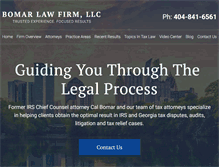 Tablet Screenshot of bomarlawfirm.com